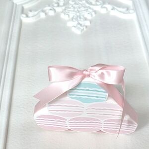 Pink Ribbon Macaron Wood Decor